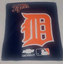 Detroit Tigers Rally Towel Blue Orange Old English D 15x16.5