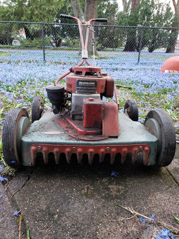 RARE EARLY 1950'S SEARS AND ROEBUCK CRAFTSMAN 6 HP 20" SELF PROPELLED LAWNMOWER