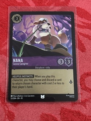 FOIL Lorcana Whispers in the Well - Nana - Canine Caregiver - 53/204 FOIL