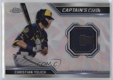 2021 Topps Chrome Captain's Cloth Relics Christian Yelich #CCR-CYE o7m