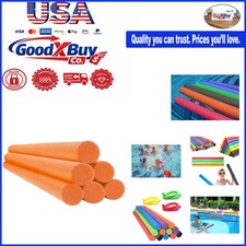 Solid Core Orange Pool Noodles 52-Inch Foam Floats for Swimming  Pool Fun - ...