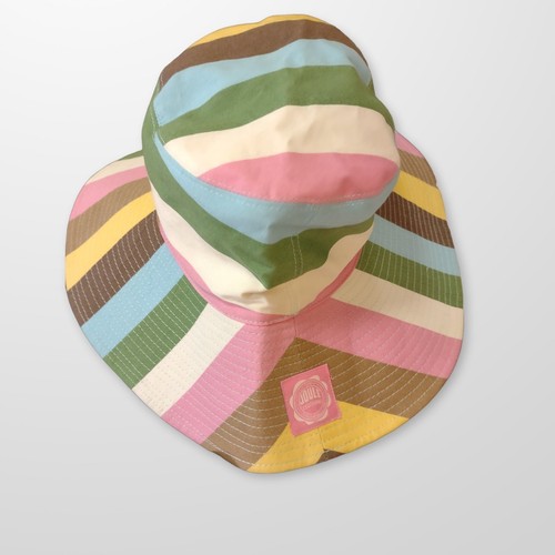 Cappello da sole donna Joule righe pastello spiaggia estate ombreggiatura multicolore vacanza crociera - Foto 6 di 12