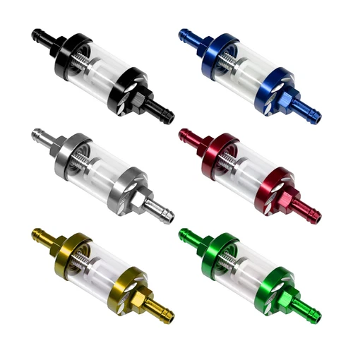 Colorful Universal Reusable Washable 5/16" 8mm Inline Gas Fuel Filter Motorcycle