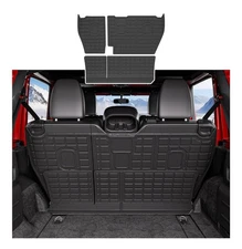 4 Piece Backrest Mat Compatible With2018-2025 Jeep Wrangler JL Unlimited 4x4