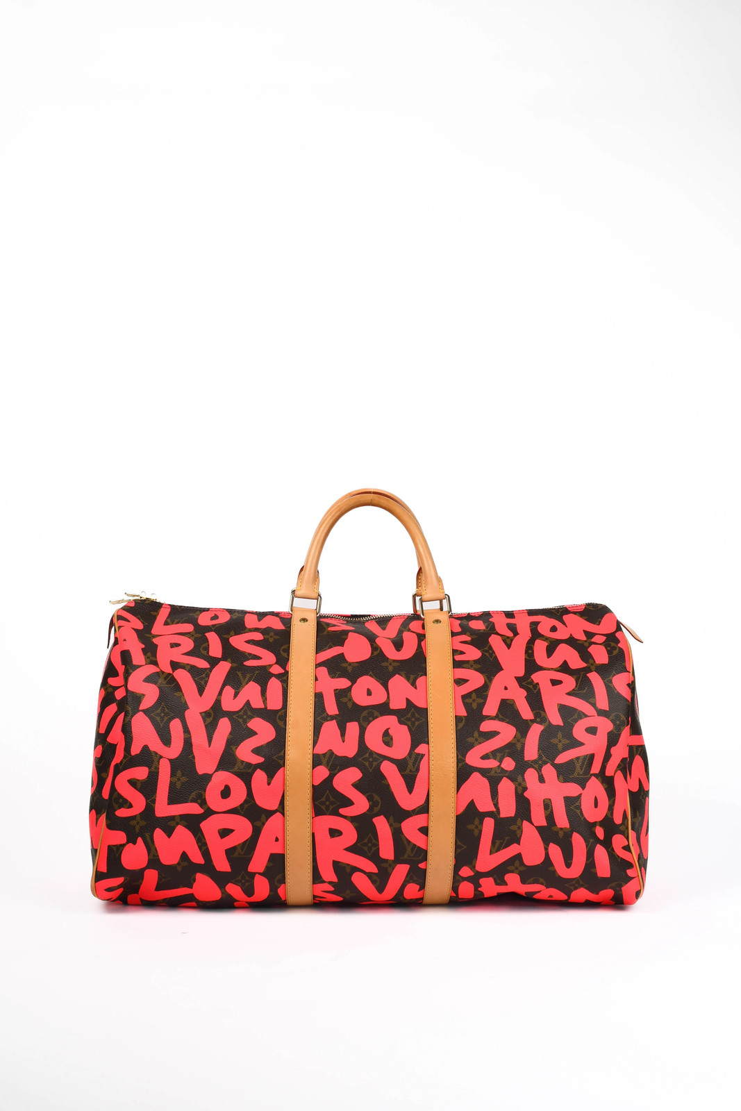 Limited Edition Louis Vuitton x Stephen Sprouse Neon Pink Keepall 50