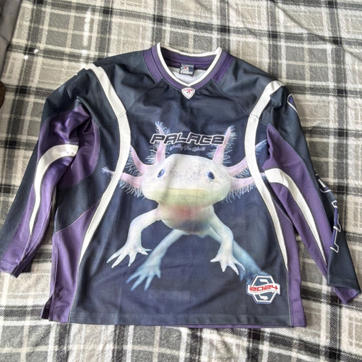 Palace “building your world” hockey jersey size L | eBay