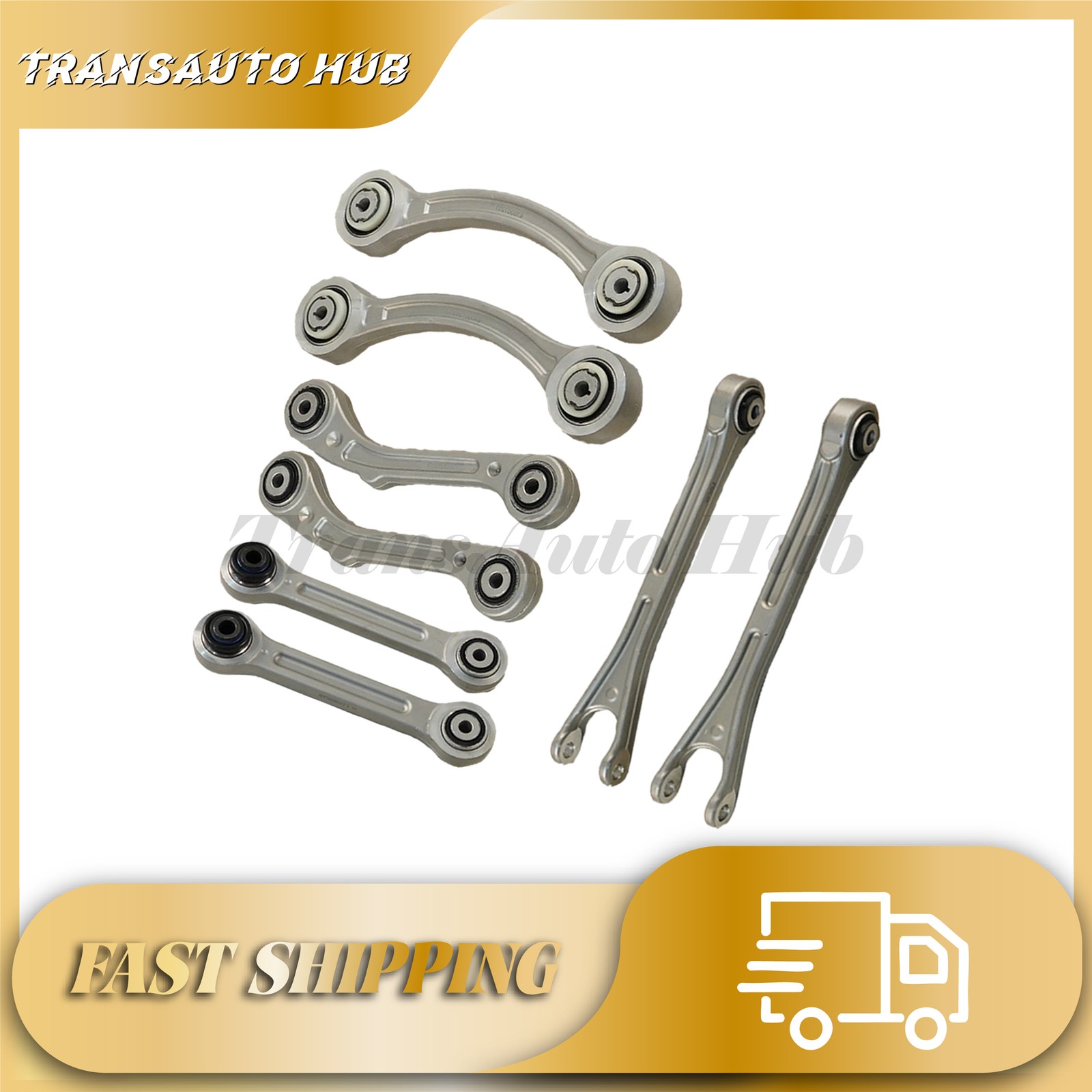 8PCS Rear Suspension Control Arm Set Fits Maserati Ghibli Quattroporte 14-16