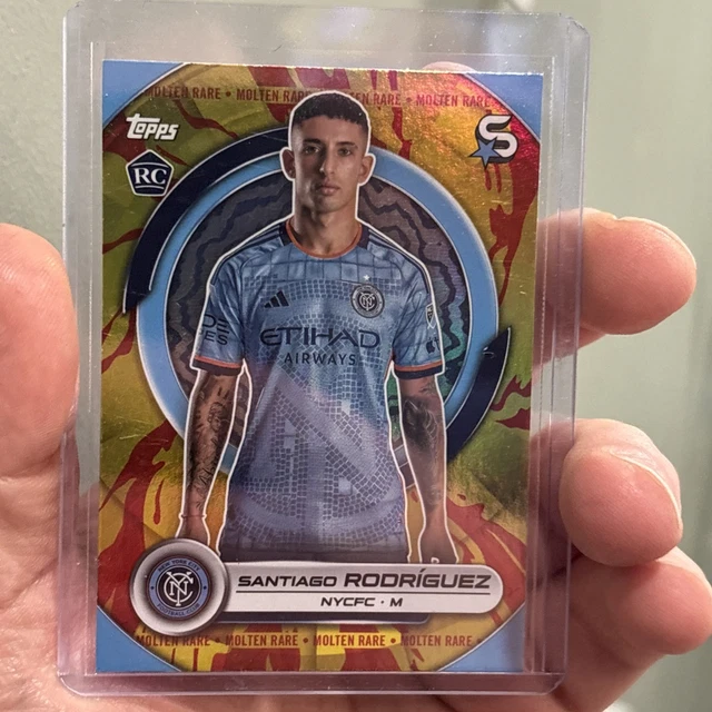 2024 Topps Superstars MLS - Santiago Rodriguez #136 Molten Rare Fire Spot RC