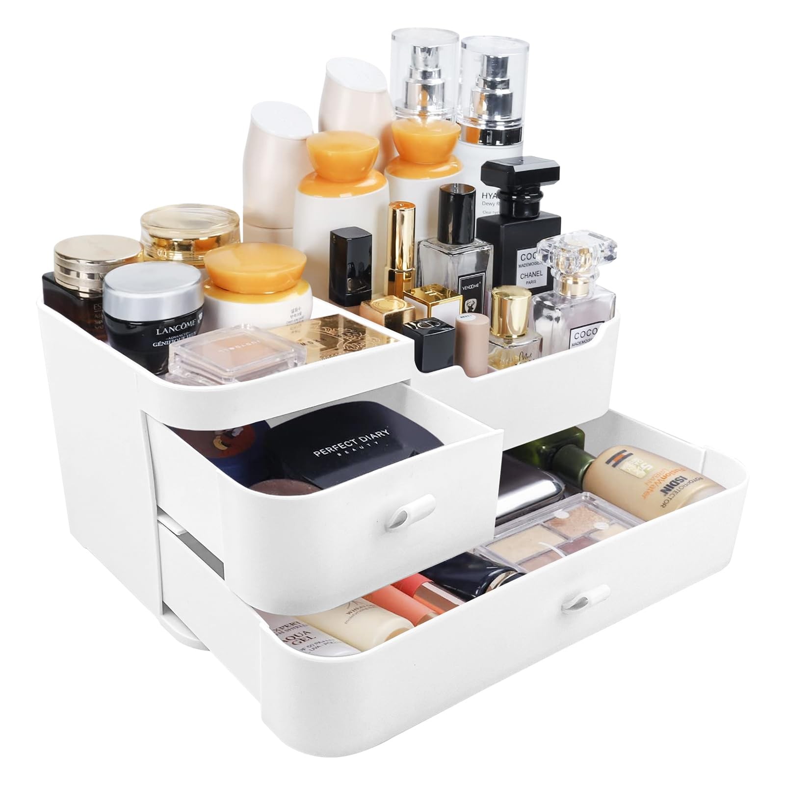 Organizer Trucchi Relota: Design Bianco per l'Ordine nel Tuo Bagno