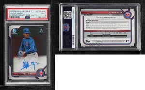 2022 Bowman Draft Chrome Draft Pick Auto Nazier Mule #CDA-NME PSA 9 MINT Auto