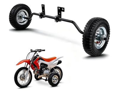 #ad 8in Dirt Bike Training Wheels Set Height Adjustable Steel Axle Hardware $29.50