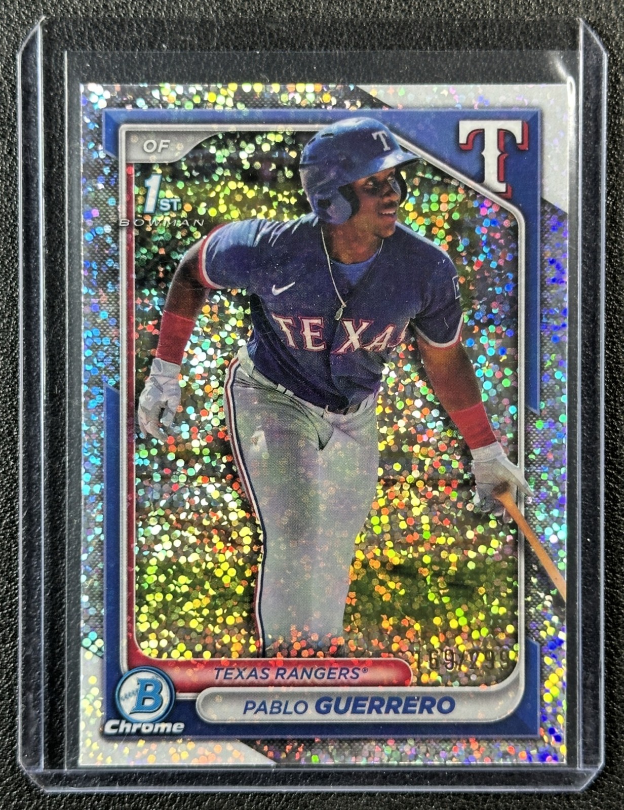 PABLO GUERRERO 2024 BOWMAN CHROME BCP-212 SPECKLE REFRACTOR 1ST PROSPECT 169/299