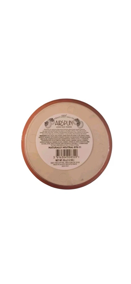 Coty Airspun Loose Face Powder 070-11 - Naturally Neutral - 1.2 oz New - Image 4 of 4