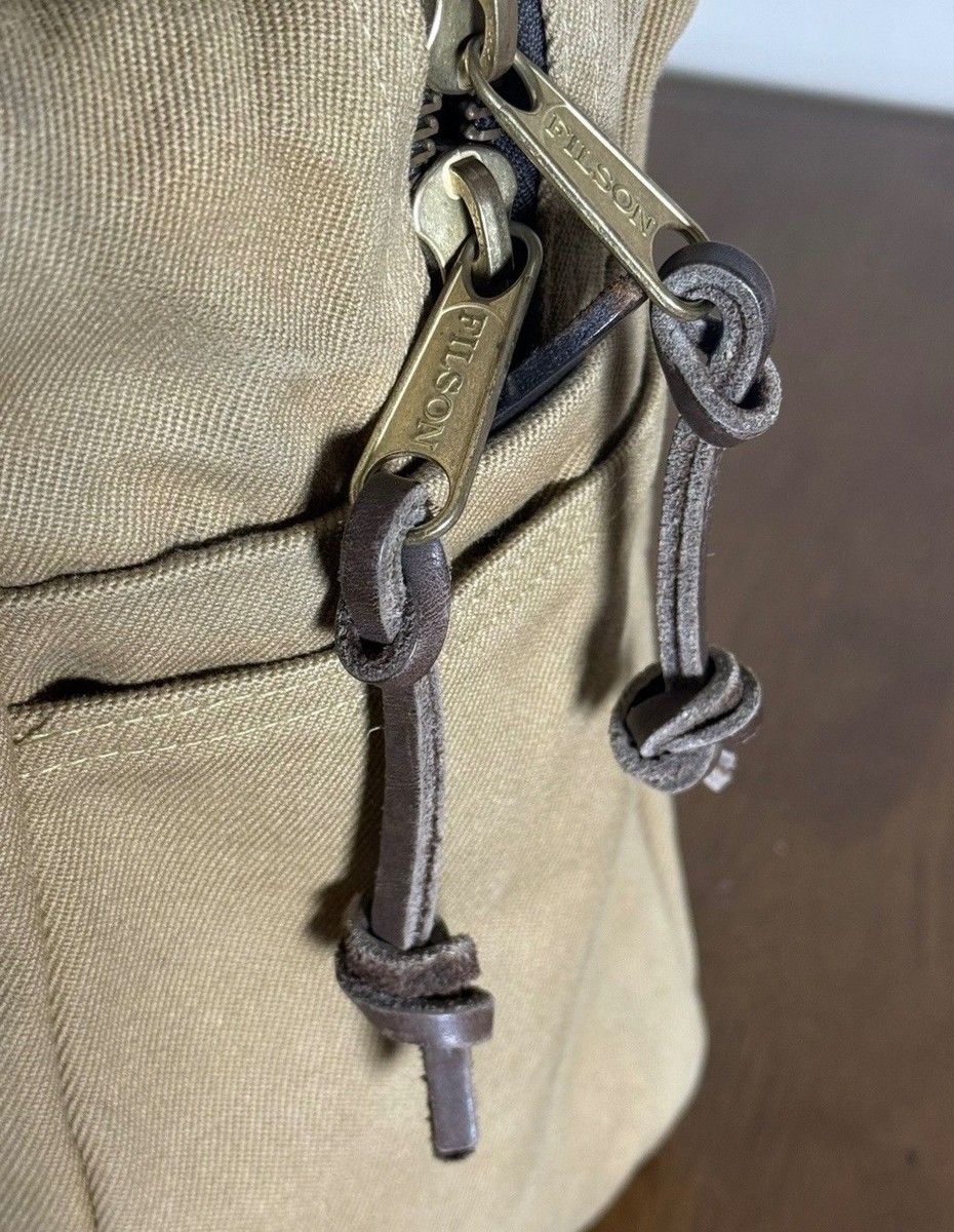 Filson 261 Rugged Twill Zip Tote Tan Made in USA | eBay