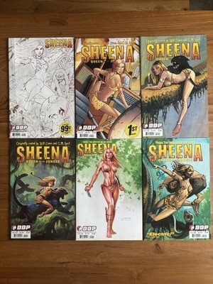 Sheena Queen Of The Jungle #0-5 1 2 3 4 5 Preview Sketch Variant DDP Complete
