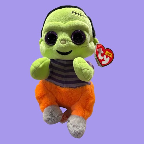 Ty Victor Frankenstein Beanie Babies 2.0 Halloween Plush Green Monster