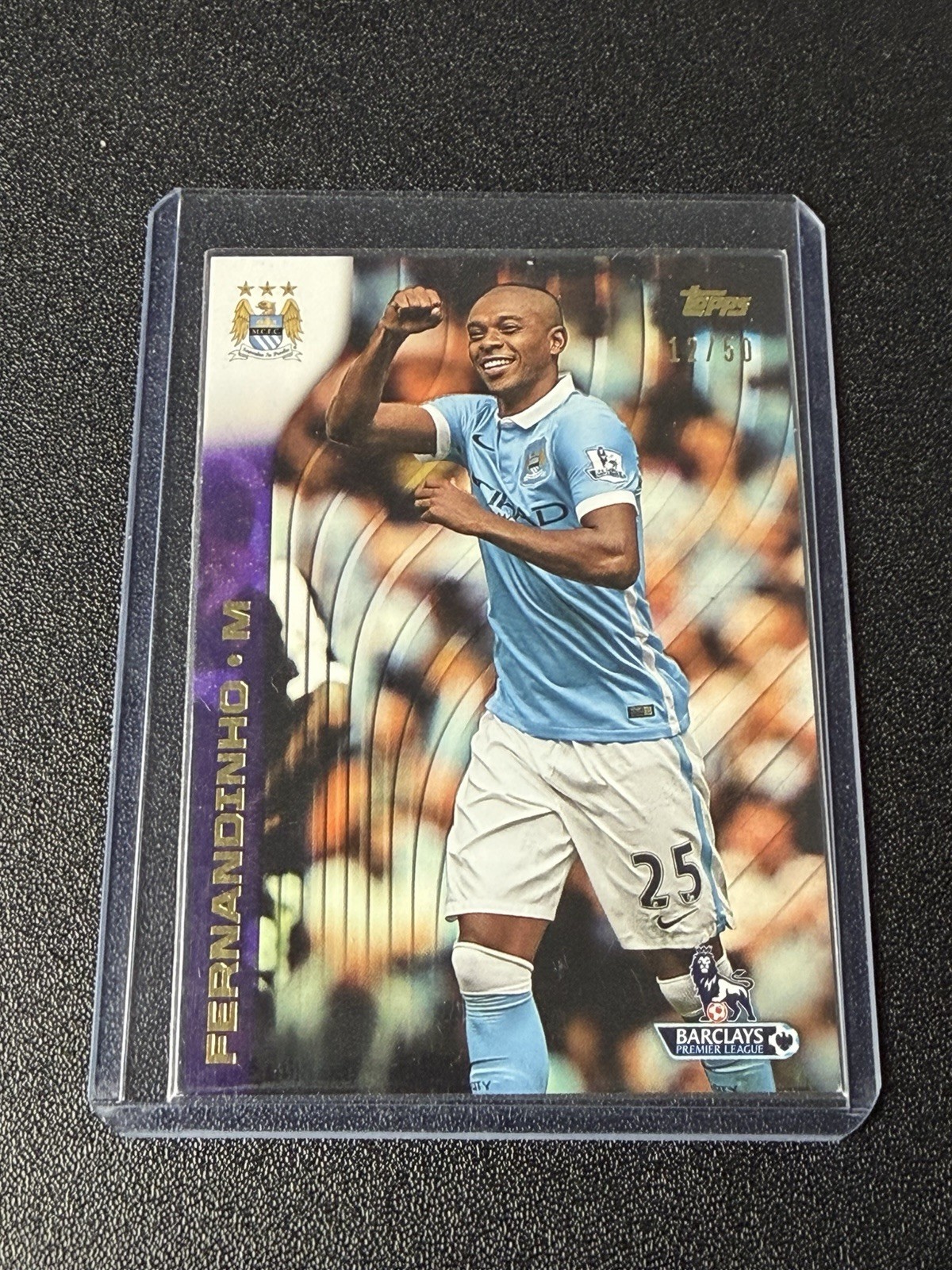 2015 Topps Premier Gold PL Fernandinho /50 Manchester City