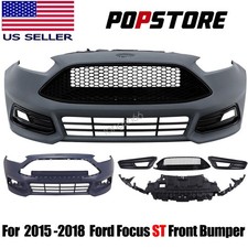 For 2015-2018 Ford Focus St Front Bumper Cover Grille Set