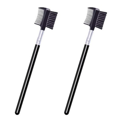 2 PCS Eyebrow Brush and Comb,Makeup Eyelash Comb,Portable Spoolie Brushes for...