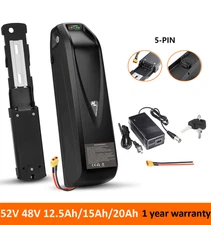 52V 48V 12.5Ah 15Ah 20Ah Hailong Ebike Lithium Battery For 200W-1800W Motor BMS