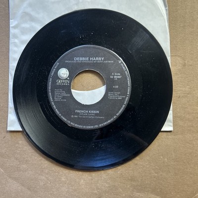 Debbie Harry French Kissing KISSIN/Rockbird 1986 Geffen 45 add ship .10 cents