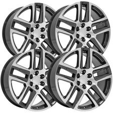 Set Of 4 Oe Wheels Cv63 22x9 6x5.5 28mm Gunmetal Wheels Rims 22 Inch Set Of 4 Oe Wheels Cv63 22x9 6x5.5 28mm Gunmetal Wheels Rims 22 Inch