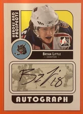 2008-09 ITG Heroes and Prospects Bryan Little Auto #A-BLI Hockey