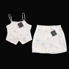 LE LIS Skirt Set S NWT MSRP 65 Cottagecore Coquette Dainty Spring Girly Core