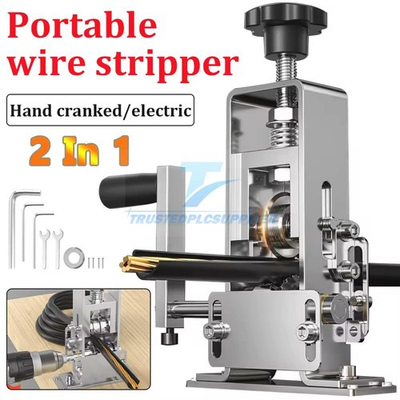 #ad #ad 1 25mm Portable Manual Wire Stripping Machine Recycling Wire Stripper $23.99