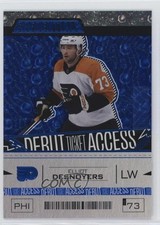 2023 Upper Deck Credentials Debut Ticket Access Blue /149 Elliot Desnoyers 17ar