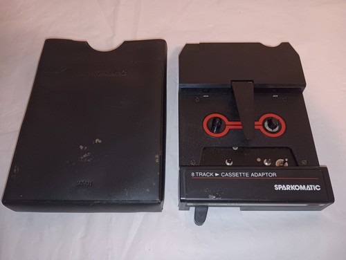 Vintage Sparkomatic SCA-10 8-Track Cassette Adaptor Stereo Made in Japan w/ Case