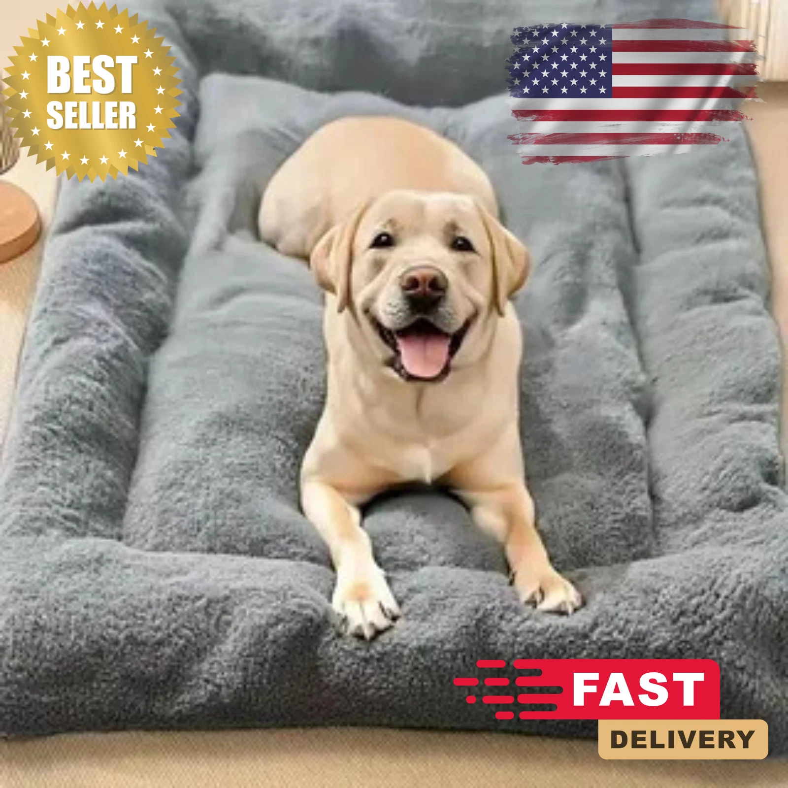 XXLargePlush Dog Bed Sofa Thickened Super Soft Polyester Pet Mat