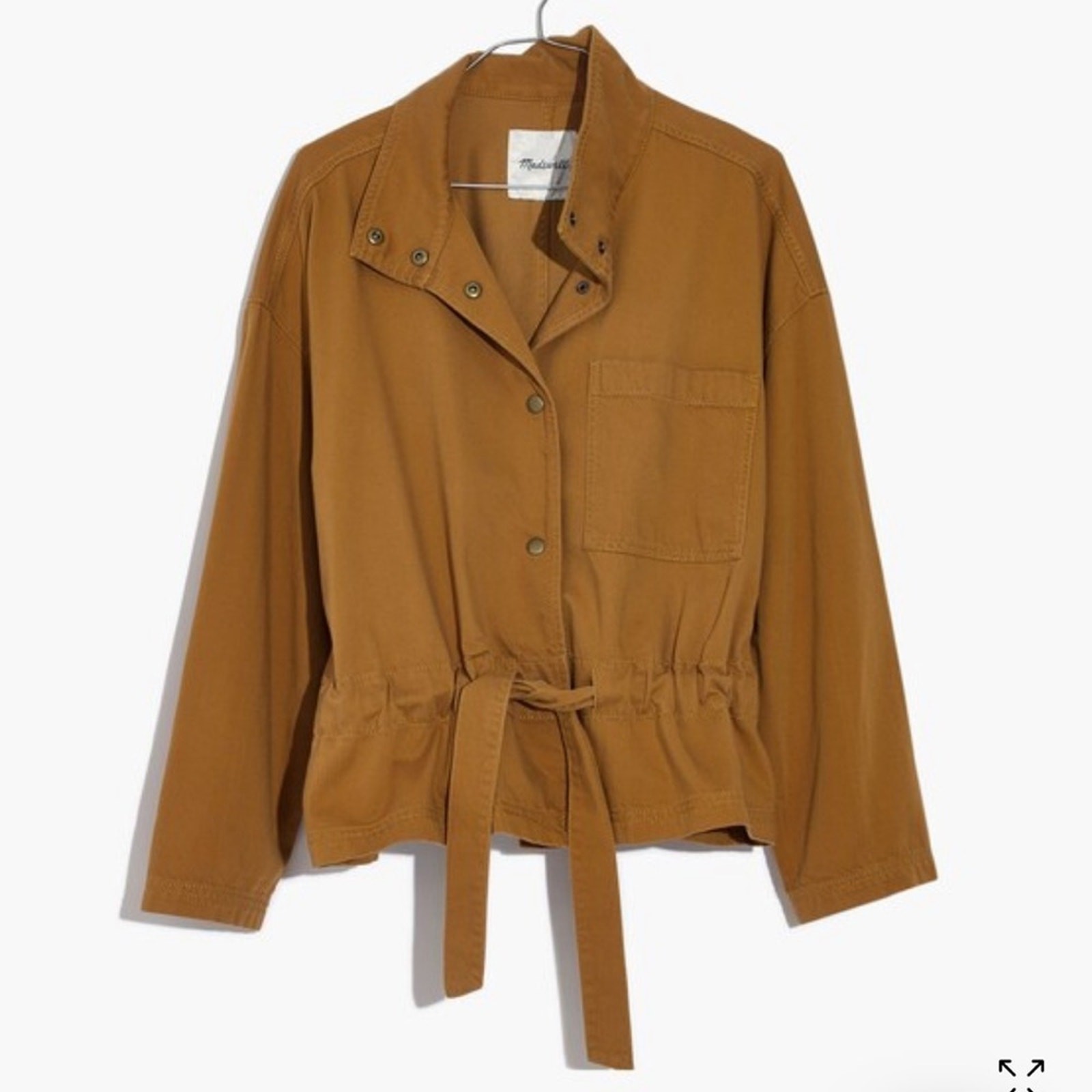 Madewell Southlake Military Jacket Size Medium In Dark Sahara Bohemian