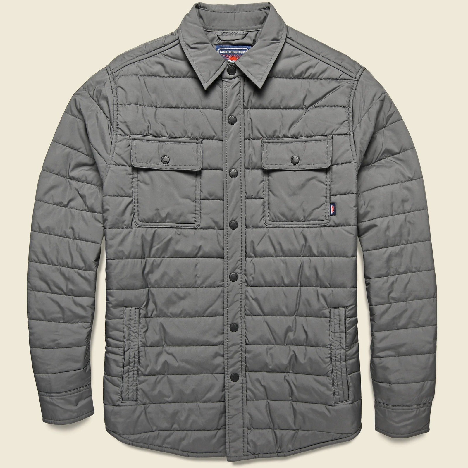 Faherty Atmosphere Packable Jacket - AshSize Medi… - image 2