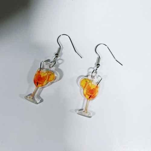 Colorful Style Orange Juice Earrings Lightweight Material Party Jewelry Gifts - Picture 4 of 6