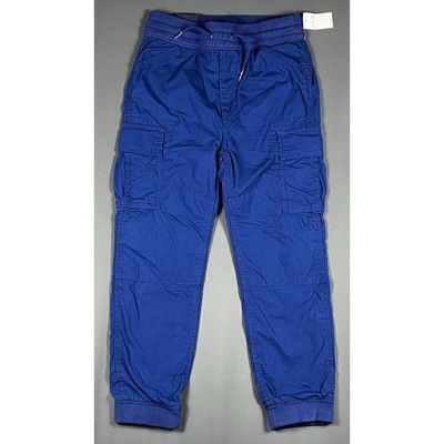 Gap Kids Cargo Pants Blue Boys Size L 10 Elastic NWT