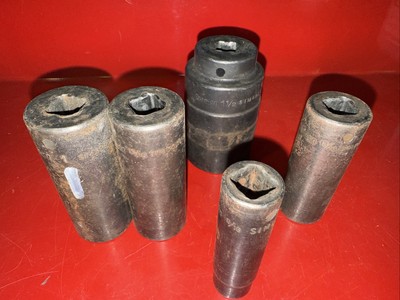 5 SNAP-ON  1/2 Drive DEEP SOCKETS SIM460, 320, 300, 260 & 180 TT763