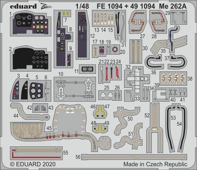 MW22 EDUARD FE1094 ME 262A 1/48 ZOOM SET for HOBBY BOSS