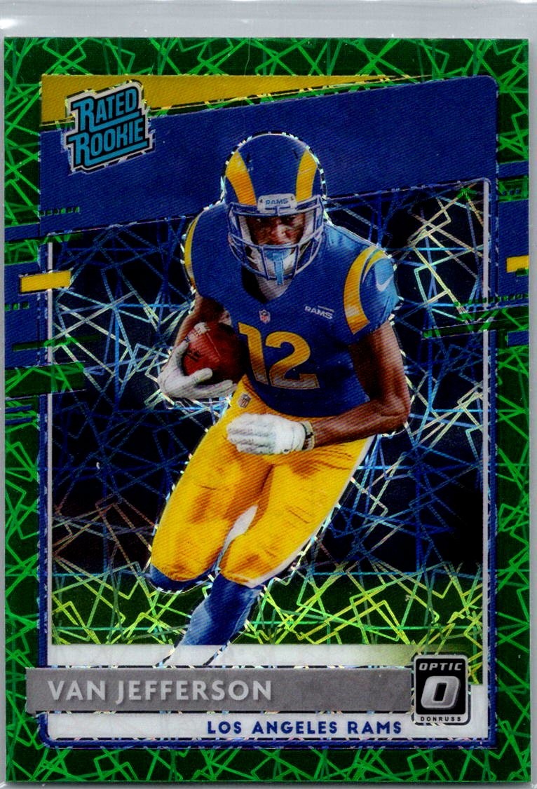 Van Jefferson Panini Donruss Optic #176 Green Velocity