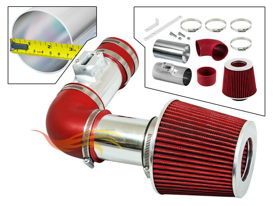 RED Ram Air Intake Induction Kit+Filter For 2007-2011 Acura RDX 2.3L DOHC Turbo