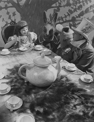 Child actors Ula Sharon Carl Randall with the characters of two 1930s Old Photo