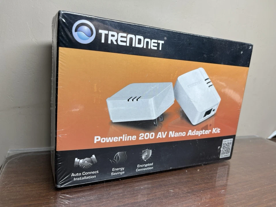 Trendnet Powerline 200 AV Nano Adapter Kit TPL-308E2K/A NEW Sealed - Image 2 of 4