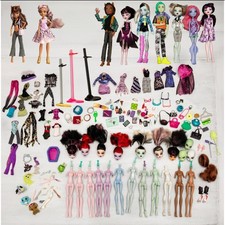 Monster High Doll Lot 130 Pieces Y2K Clothes Accessories Pets Heads Bodies