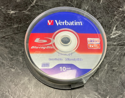 Verbatim Blu Ray BD-R Media - 25GB 10 pack 43694   ️   NEW! OPEN BOX!