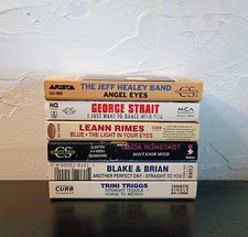 Country Cassette Singles Lot, Healey, Strait, Rimes, Ronstadt, Blake & Brian
