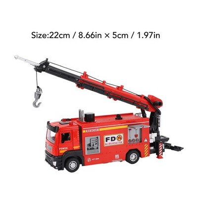 Ladder Firetruck Toy Water Spraying Function Alloy Firetruck Toy Model For SET