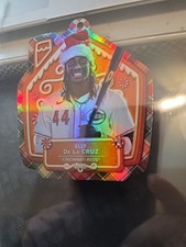2024 TOPPS HOLIDAY REDS ELLY DE LA CRUZ ROOKIE OVERSIZED DIE-CUT ORNAMENT CARD