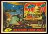 Mars Attacks Card #13 "Watching from Mars" Vintage Topps Bub