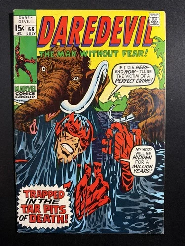 Daredevil #66 1970 Bronze Age 1st Print Vintage Marvel Comics Good/VG *A2