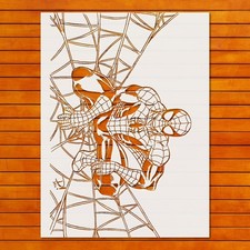 Reusable Spider Stencil Template for DIY Crafts Wall Art - StencilAir